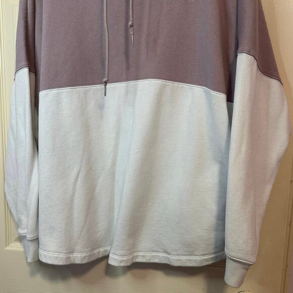 Victoria’s Secret PINK Oversized Varsity Cowl Neck Sweatshirt Size XL Colorblock - Picture 6 of 14